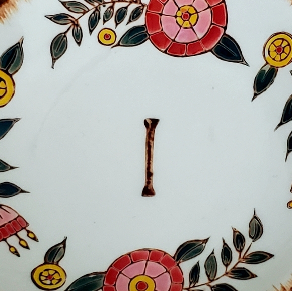 I monogram plate floral pattern - Picture 3 of 6